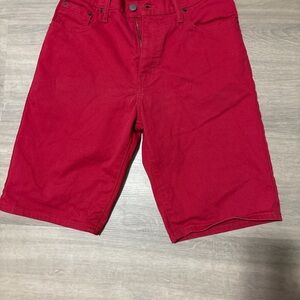 Levi's Men's Red Jean Shorts